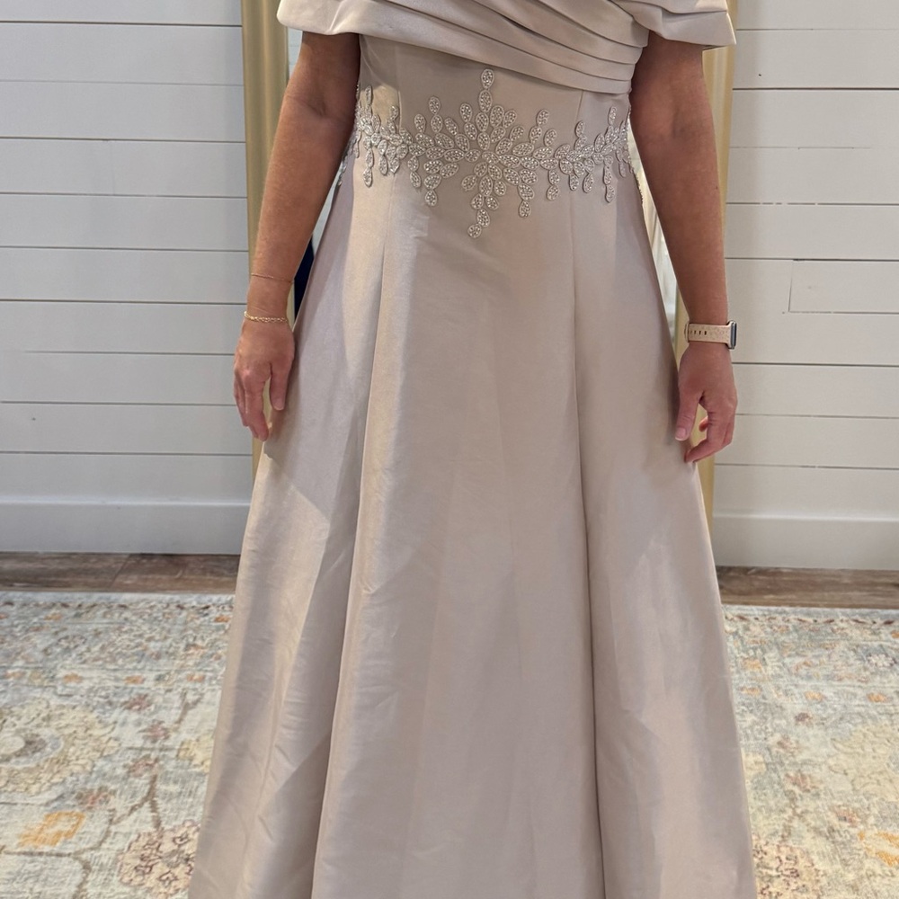 Terani Couture Cream Embellished Wedding Dress